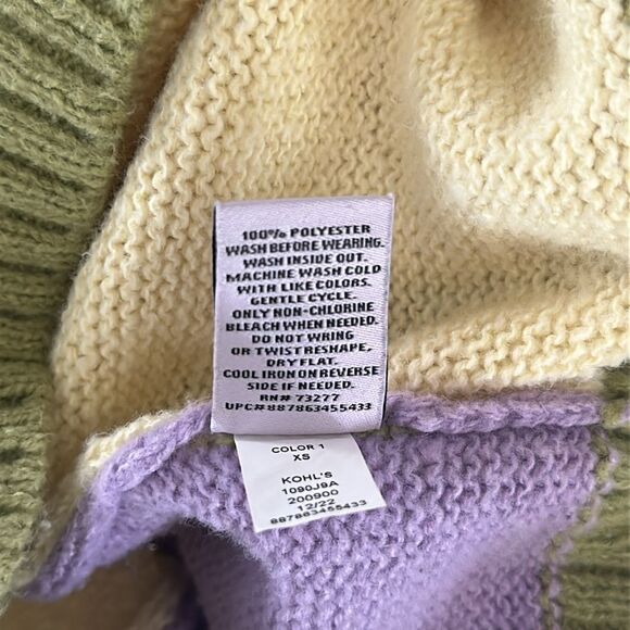 SO Color-Black Pastel Cardigan Sweater (XS) - Picture 4 of 4